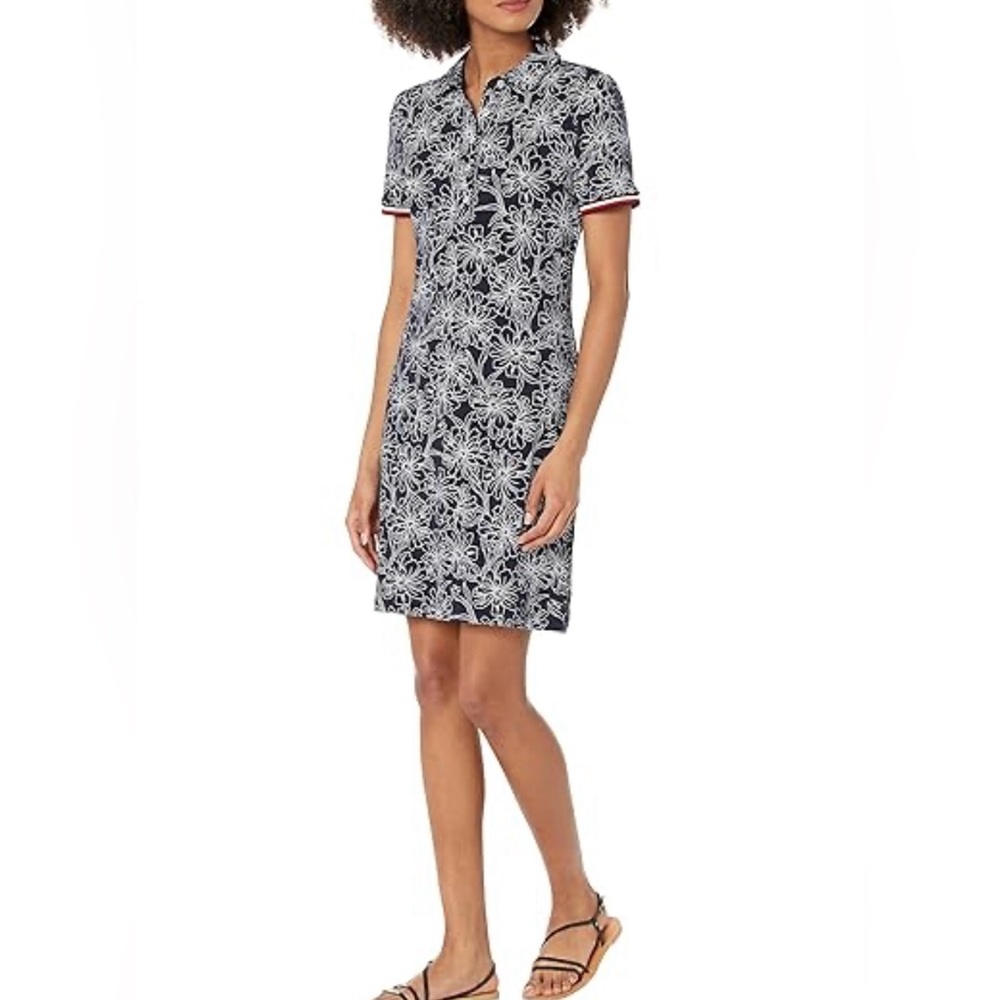 - Tommy Hilfiger cotton Polo dress with stretchable fabric. Soft & trendy.